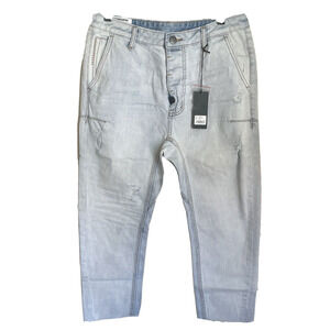 MAN X ONE TEASPOON Mr. Browns Brando Jeans 32R Ridgid Low Slung Drop Cotton